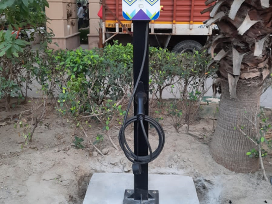 Going Green; EV Charging Station Installed - Samvada Broadcast