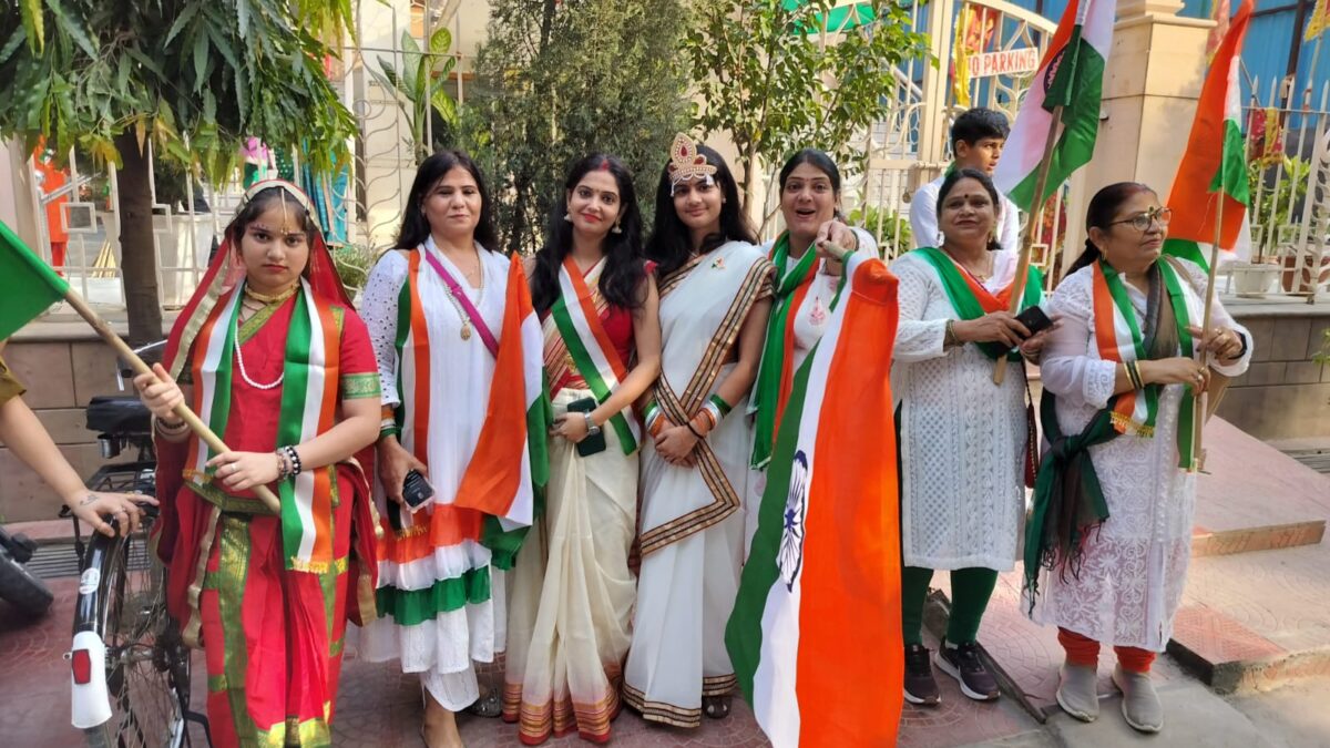 A Glorious Independence Day: The Tiranga Yatra Unites DLF Phase 2 in Patriotism