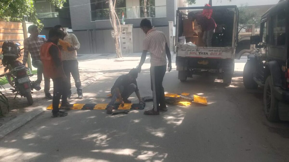 Laying of Speed Breakers